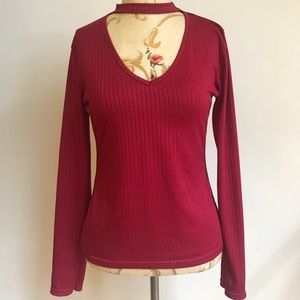 Open neck blouse